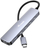 Adapter USB C Equip 6 in 1, HDMI 4K 60Hz, PD 100W, gri metalik