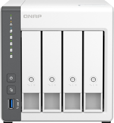 Server NAS QNAP TS-433-4G, 4GB RAM, 2TB HDD Seagate IronWolf
