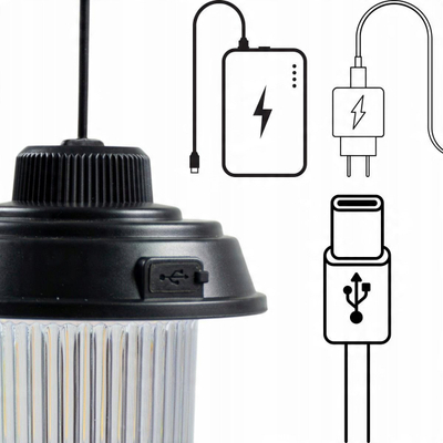 Кампинг ламба REDCLIFFS, LED, полначлива со USB