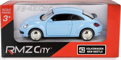 Makina model RMZ VW New Beetle Daffi, shkalla 1:43, me dyer që hapen, shumëngjyrëshe