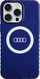 Futrollë telefoni Audi IML Big Logo për iPhone 15 Pro Max 6.7", MagSafe, blu