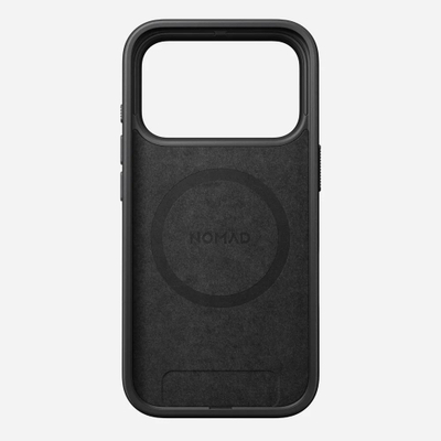 Mbështjellës telefoni Nomad Modern Case për iPhone 17 Pro Max, bumper mbrojtës, butona metalikë, gri Lunar