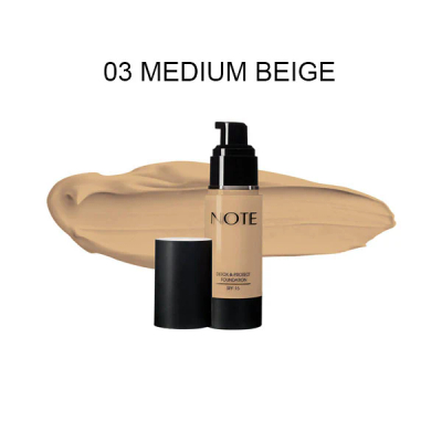 Note Detox & Protect Foundation - 03 Honey Beige