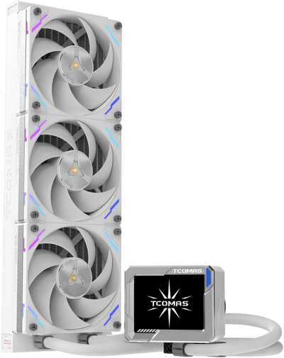 Ftohës uji për CPU Tcomas LG700 PRO 360, radiator 360mm, ARGB, i bardhë