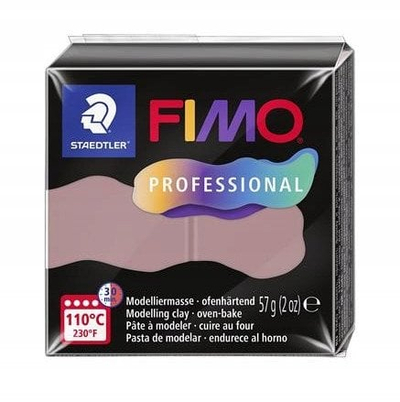 Глина за моделирање FIMO Professional, 57g, печење во рерна, стара розова