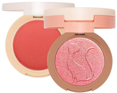 Blush dhe highlighter J.Cat 2 in 1, nuanca 105 One in a Melon, rozë