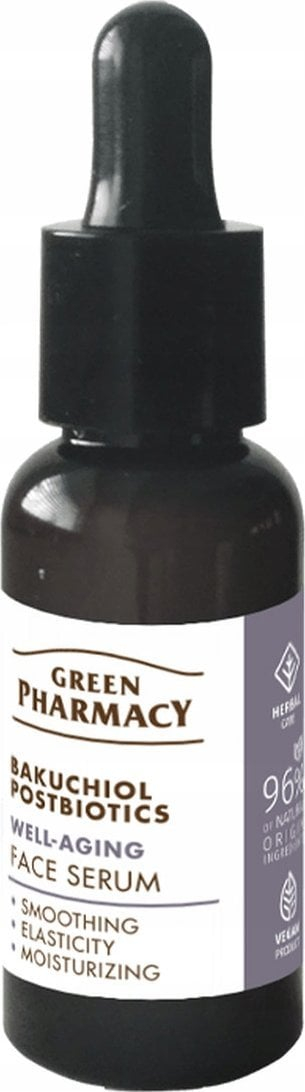 Serum për fytyrë Green Pharmacy Bakuchiol Postbiotics, 30ml, për të gjitha llojet e lëkurës