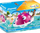 Lodër ujore Playmobil Family Fun 70613, ishull notues me peshk, 24 pjesë, rozë