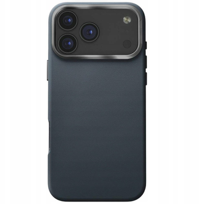 Këllëf telefoni UNIQ Lyden për iPhone 17 Pro Max, leatherette premium, mbrojtje e hollë, blu e hirtë