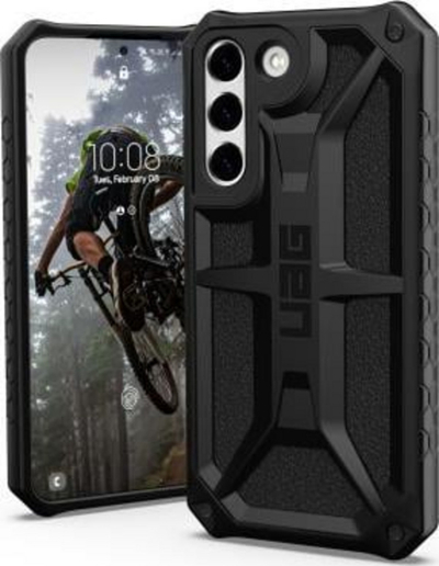 Mbrojtëse gome UAG Monarch për Samsung Galaxy S22 + 5G, e zezë