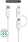 Kabllo USB eSTUFF Infinite ES600170, 1m, USB C në USB C Lightning, e bardhë