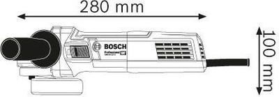Brushe këndi Bosch GWS 9-115 S, 900W, disk 115 mm, blu