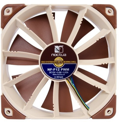 Ftohës Noctua NF-F12 PWM, 120 mm, i kaftë - bardhë