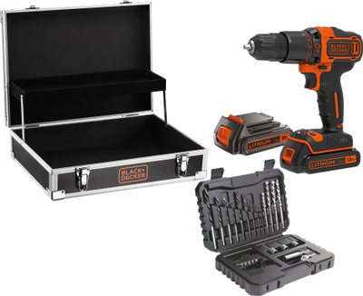 Trap kaçavidë pa kabllo Black &amp; Decker BDCHD18B2FC-QW, 18V, 2x1.5Ah, portokalli me të zezë