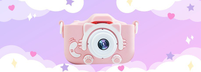 Kamerë digjitale për kalamaj Kitty, 32GB, me rrip dhe kabllo, rozë