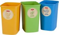 Kosh i mbeturinave Curver (KE02173-999-04), 3 x 25 l, shumëngjyrësh