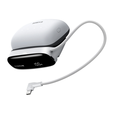 Power bank me dock karikues BOBOVR PD100 Combo, 10000mAh, USB C PD 30W, bardhë e zezë