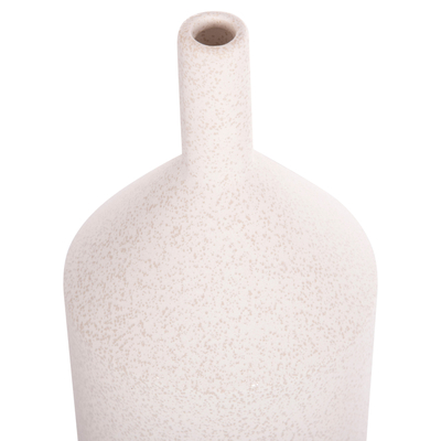 Vazo dekorative GALAD HM4608.01, qeramike, 13.5x30.5 cm, e bardhë