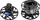 Механизам quick release Cube Controls QRX Full Set Magnetic, USB passthrough, аеронаутички алуминиум, црн