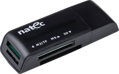 Leksues kartash Natec Mini Ant 3, USB 2.0, shumë porta, i zi