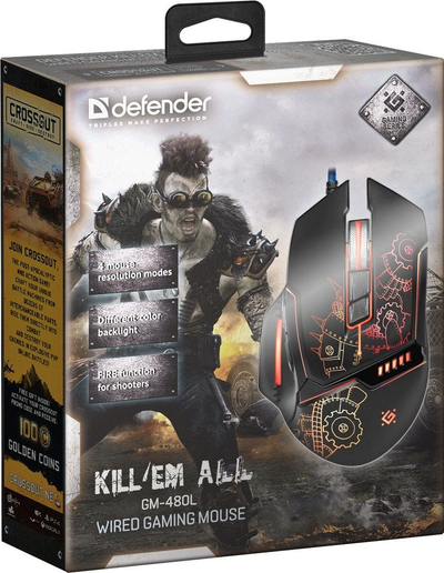 Maus Defender Kill'em All GM-480L, i zi