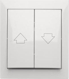 Buton elektrik Kontakt-Simon Aquaclick ACZ1/11, 10AX 250V, IP44, i bardhë
