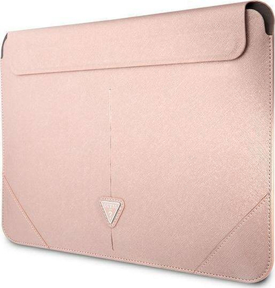Futrollë tableti Guess Sleeve GUCS14PSATLP, 13-14", lëkurë Saffiano, rozë