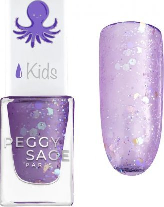 Лак за нокти за деца Peggy Sage Kids Léonie, 5 ml, со сјај, виолетов