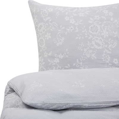 Set mbulesë jorgani MORNINGSIDE, pambuk sateen, 200 x 220 cm, gri