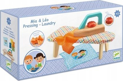 Set loje hekurosje Djeco Mia & Léo Laundry, dru, 3+