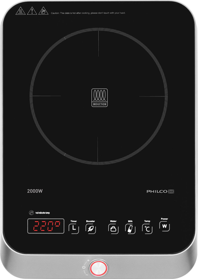 Plitë me induksion Philco PHCP 2020, 2000W, me ekran digjital, e zezë