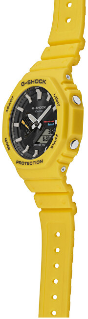 Orë për meshkuj Casio G-Shock Carbon Core Guard Bluetooth Solar GA-B2100C-9AER, e verdhë