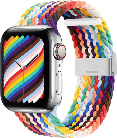 Ремен Hurtel Fabric Strap за Apple Watch, 38/40 mm, плетен текстилен, повеќебоен