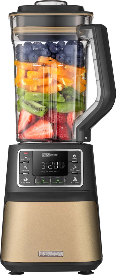 Blender tavoline Sencor SBU 7677CH, mikser me vakum, 1400W, gri