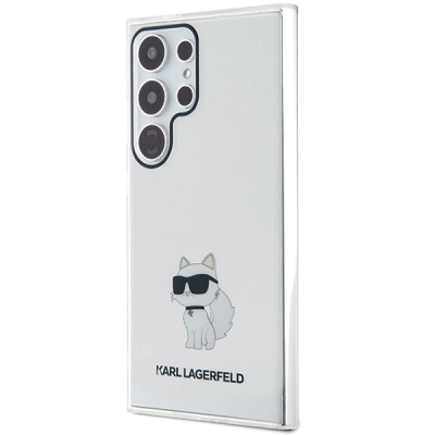 Mbulesë telefoni Karl Lagerfeld IML Choupette për Samsung Galaxy S24 Ultra, TPU PC, transparente