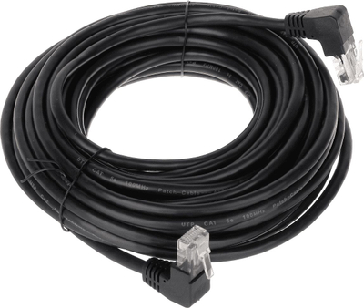 Мрежен кабел RBLINE Patchcord RJ45 10m, UTP Cat 5e, црн