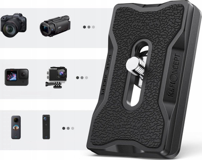 Pllakë montuese tripod K&amp;F Concept KF31.031, Arca Swiss, 60mm, e zezë