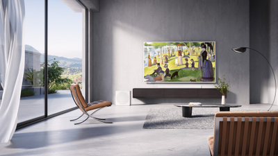 Set TV TCL 55A300PRO QLED Pro, 55", 4K UHD, soundbar 3.1.2 me subwoofer, ngjyrë e artë