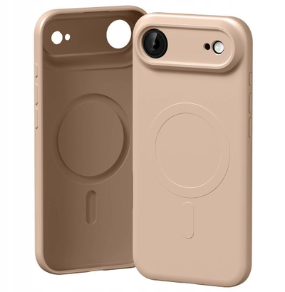 Kapak telefoni Mercury Semi Silicone MagSafe për iPhone 17 Air, rozë Pink Sand