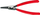 Pinca për segmente sigurie Knipex 46 11 A1, 10-25mm, 140mm, e kuqe