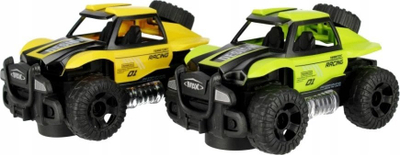 Makine lodër off road Mega Creative 531406, 14 cm, me drita edhe zëra, jeshile a e verdhë