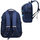 Çantë shpine shkollore për fëmijë, 20L, 41cm, blu navy me raketë