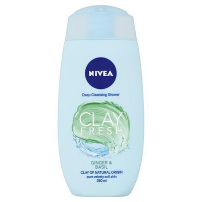 Xhel dushi Nivea Clay Fresh Ginger & Basil, 250 ml