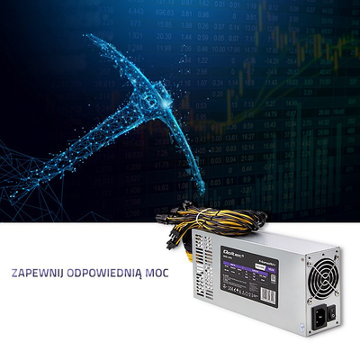 Furnizues energjie Qoltec PCI-e G, 1850W, 80 Plus Platinum