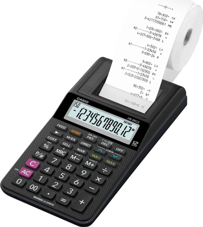 Kalkulator Casio, i zi