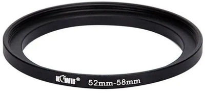 Unazë adapteri KIWI SU, 52mm në 58mm, metal, e zezë