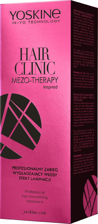 Trajtim për flokët Yoskine Hair Clinic Mezo-Therapy, zbutës edhe rikonstruktues, 200 ml