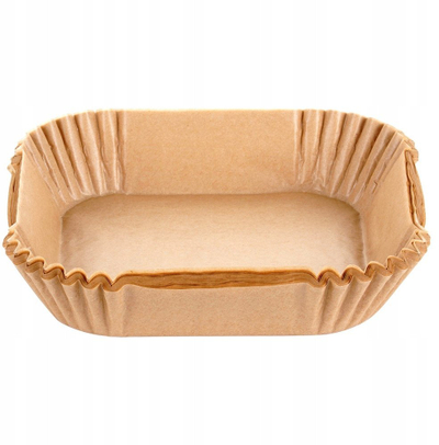Letra gatimi për fritezë me ajër Vilde, katrore 19x19 cm, set 50 copë, kafe