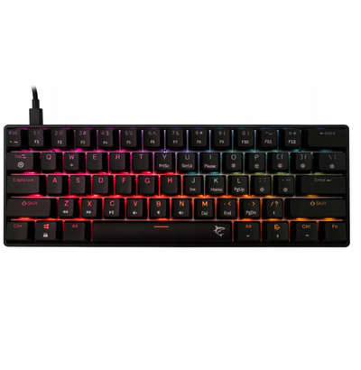 Tastierë gaming White Shark Shinobi Red, mekanike, me kabllo, me ndriçim RGB, e zezë