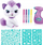 Lodër pelushi Airbrush Plush Kitty, set kreativ me airbrush, me stilolapsa ngjyrues, e bardhë vjollcë